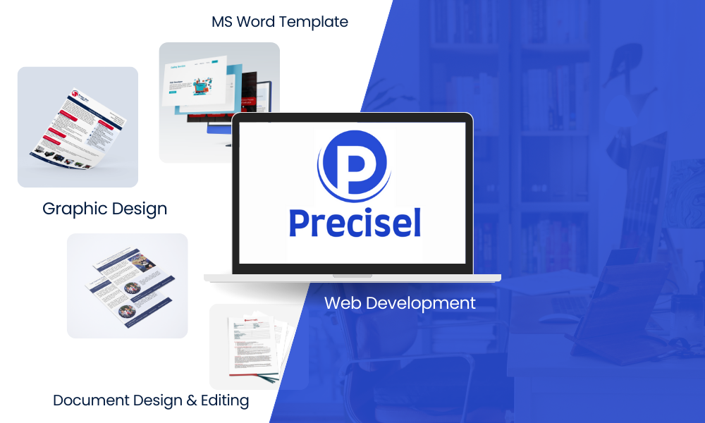 Precisel Graphic Design and web development services by Aiman